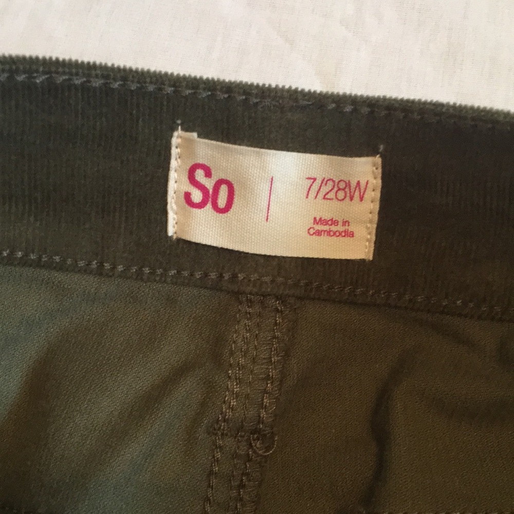 SO olive green junior skirt never worn - Picture 5 of 5